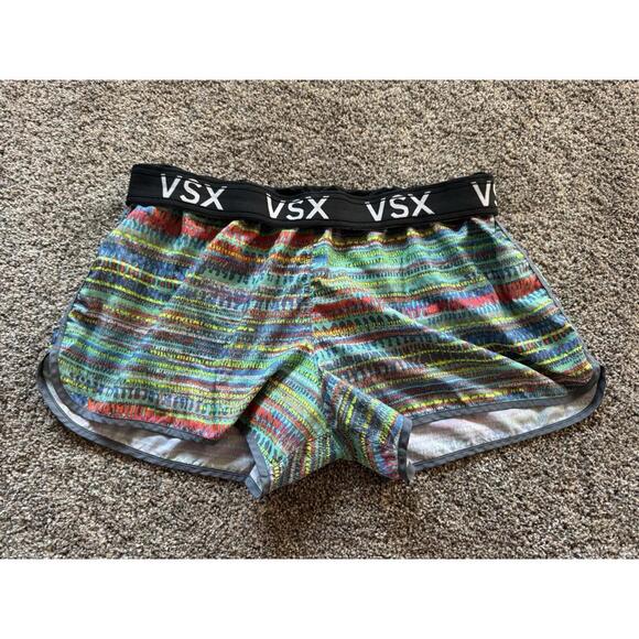 Victoria's Secret VSX Sport Women's Athletic Shorts Size L Multicolor gym - Picture 1 of 8